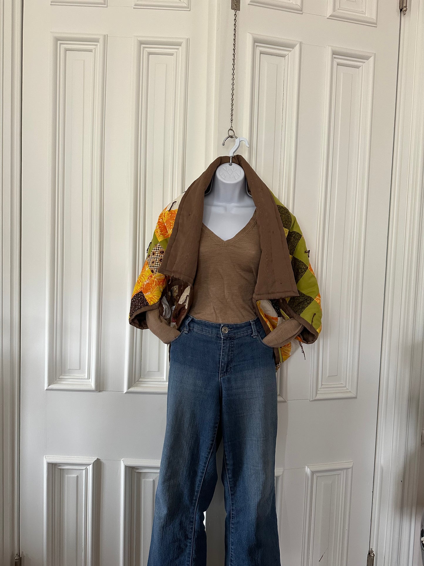 Upcycled Quilted Bomber Shrug