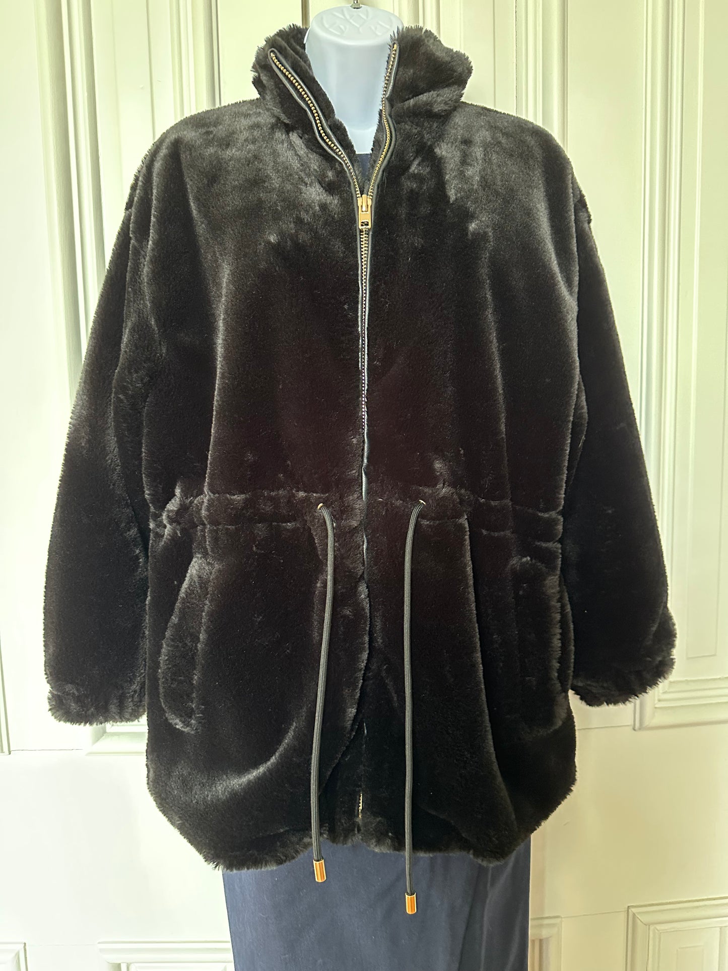Tahari faux fur coat