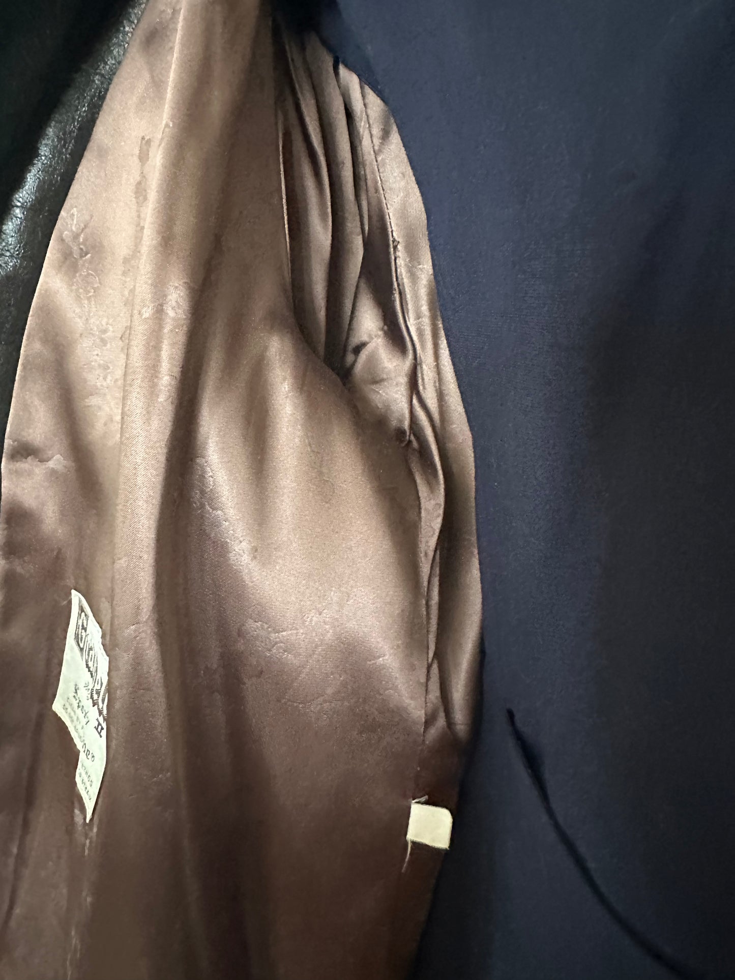 Faux fur vintage coat