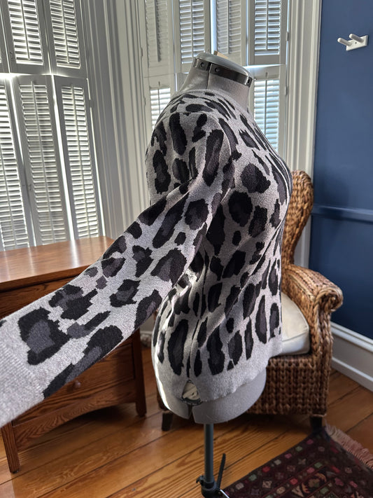 Tahari Leopard Sweater