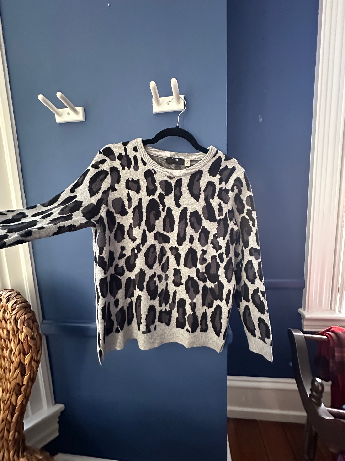 Tahari Leopard Sweater