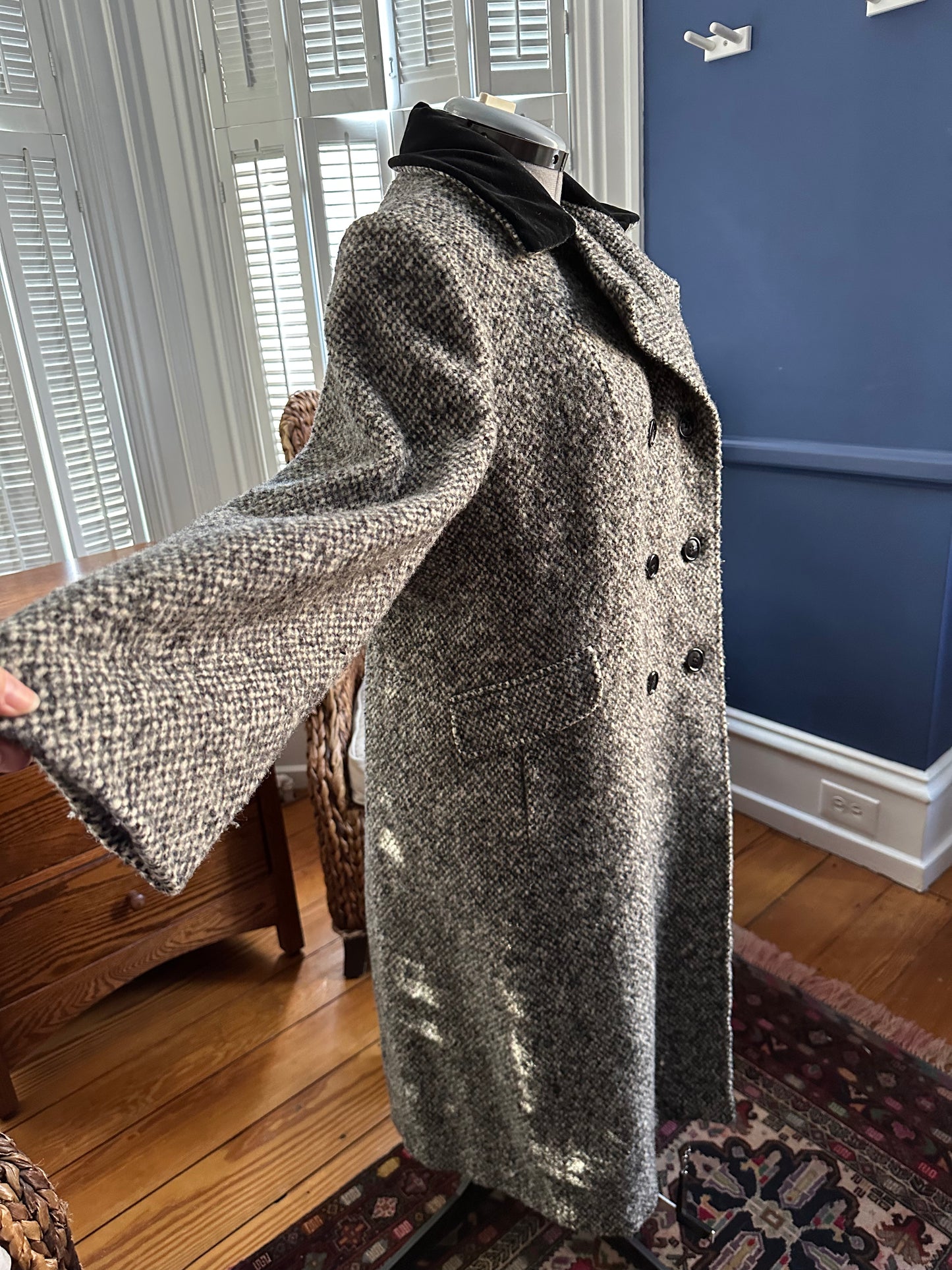 Vintage Tweed Overcoat