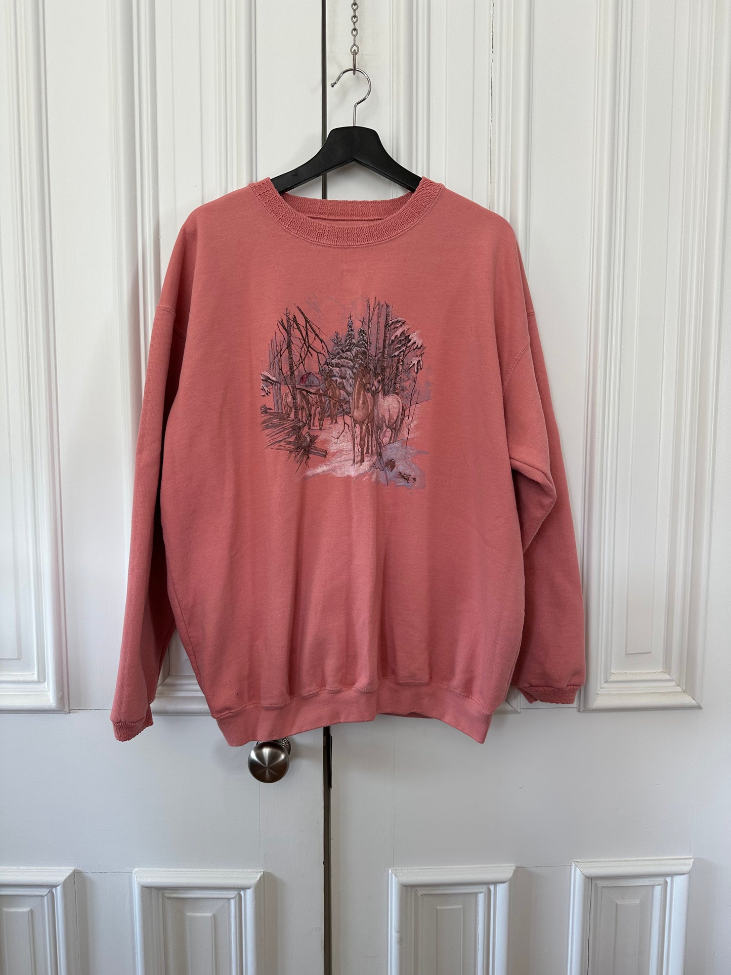 Preppy Glitter Horses Northern Treasures Sweatshirt