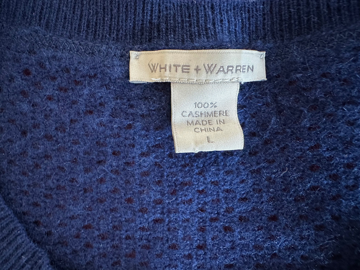 White and Warren Cashmere Crop Cardigan