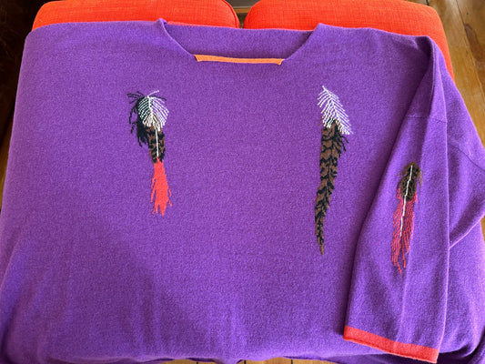 Pop art / Avant garde cashmere sweater