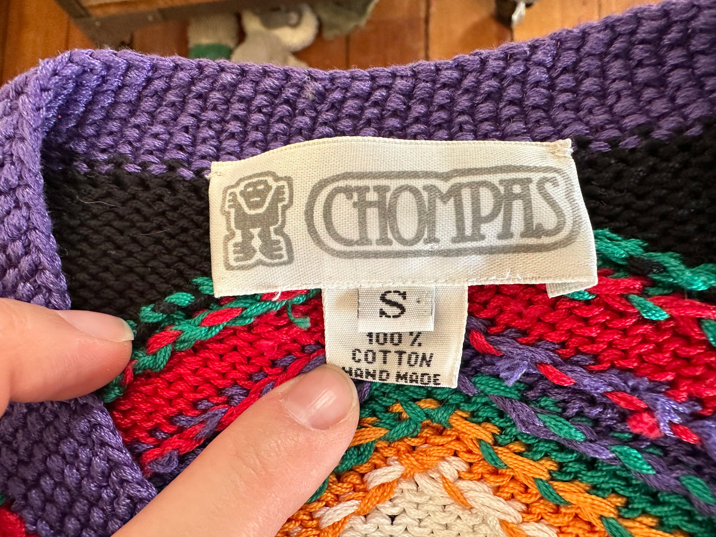 Crop cotton Chompas sweater