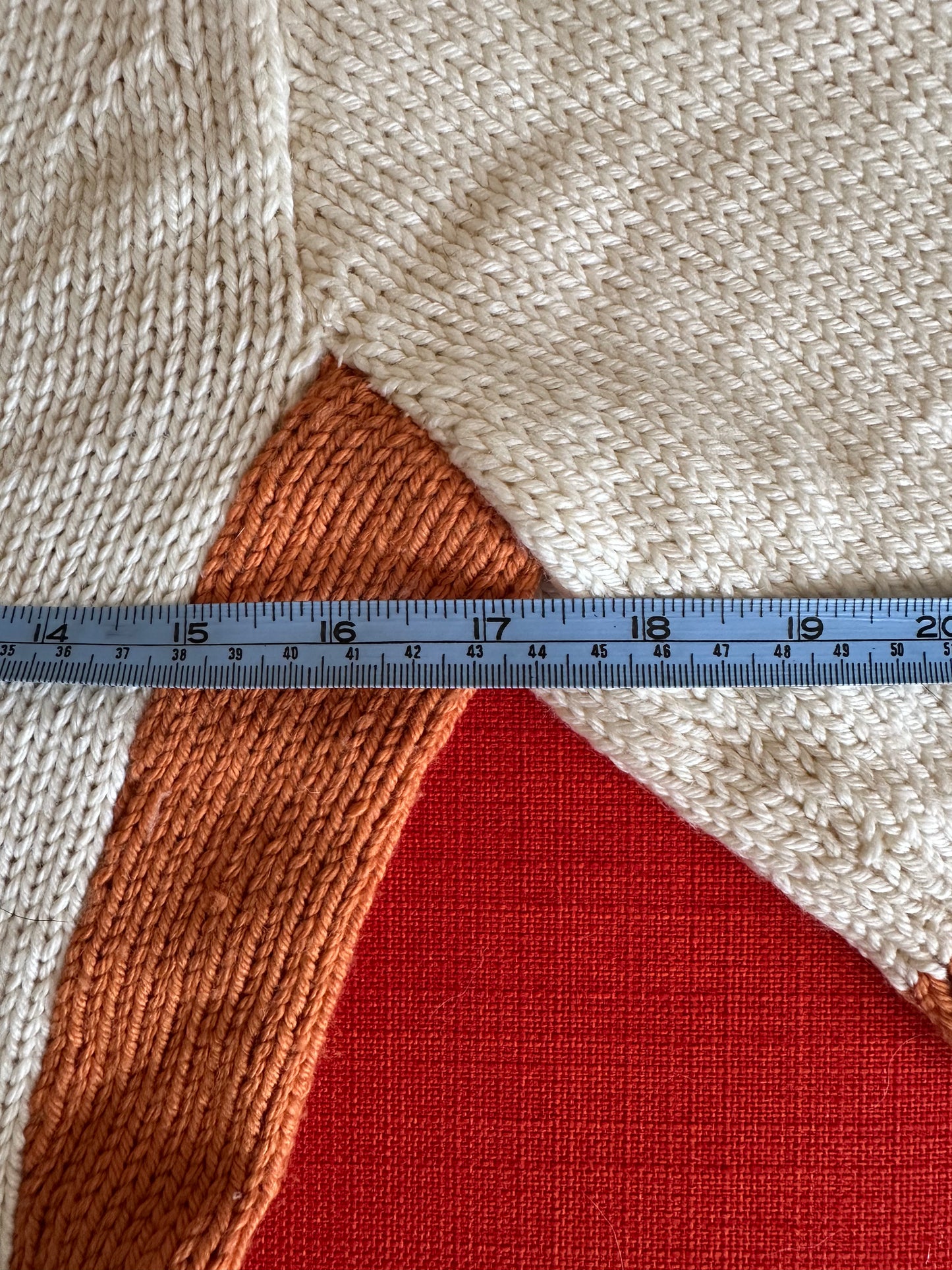 Short sleeve handknit merino sweater