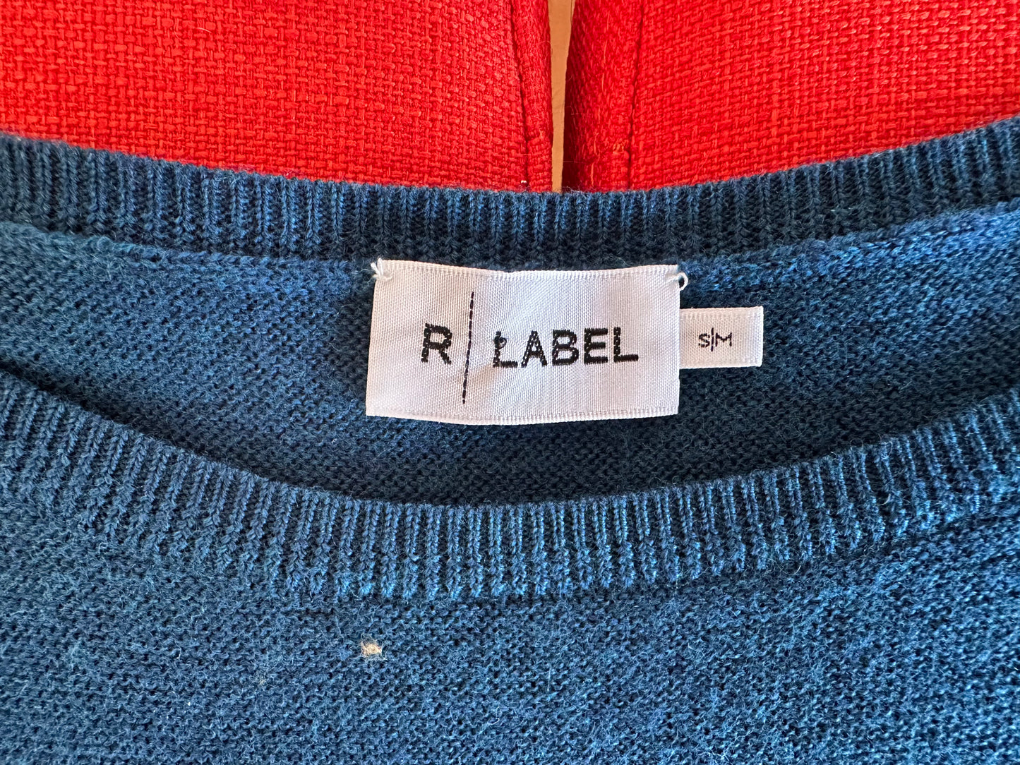 R Label Teal Dolman Sweater