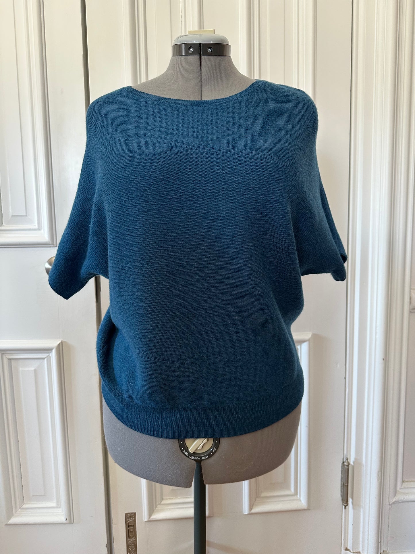 R Label Teal Dolman Sweater