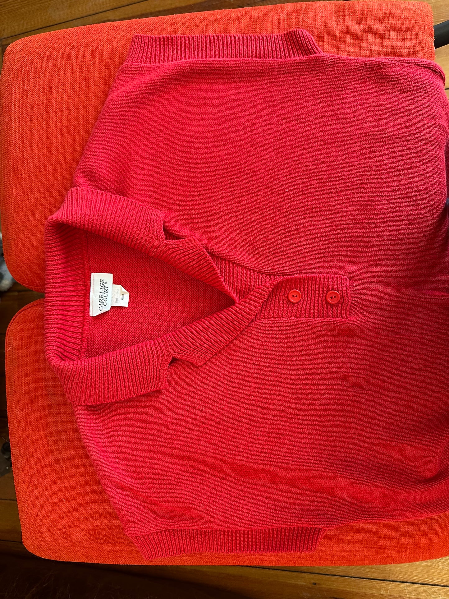 Red Rizzo Sweater Light Cotton