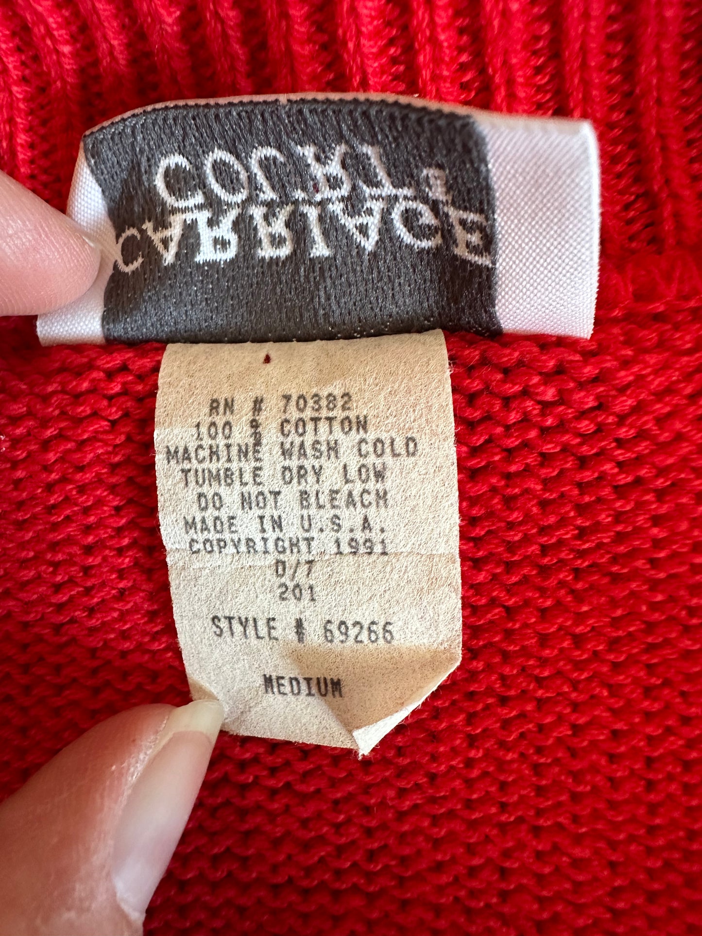 Red Rizzo Sweater Light Cotton