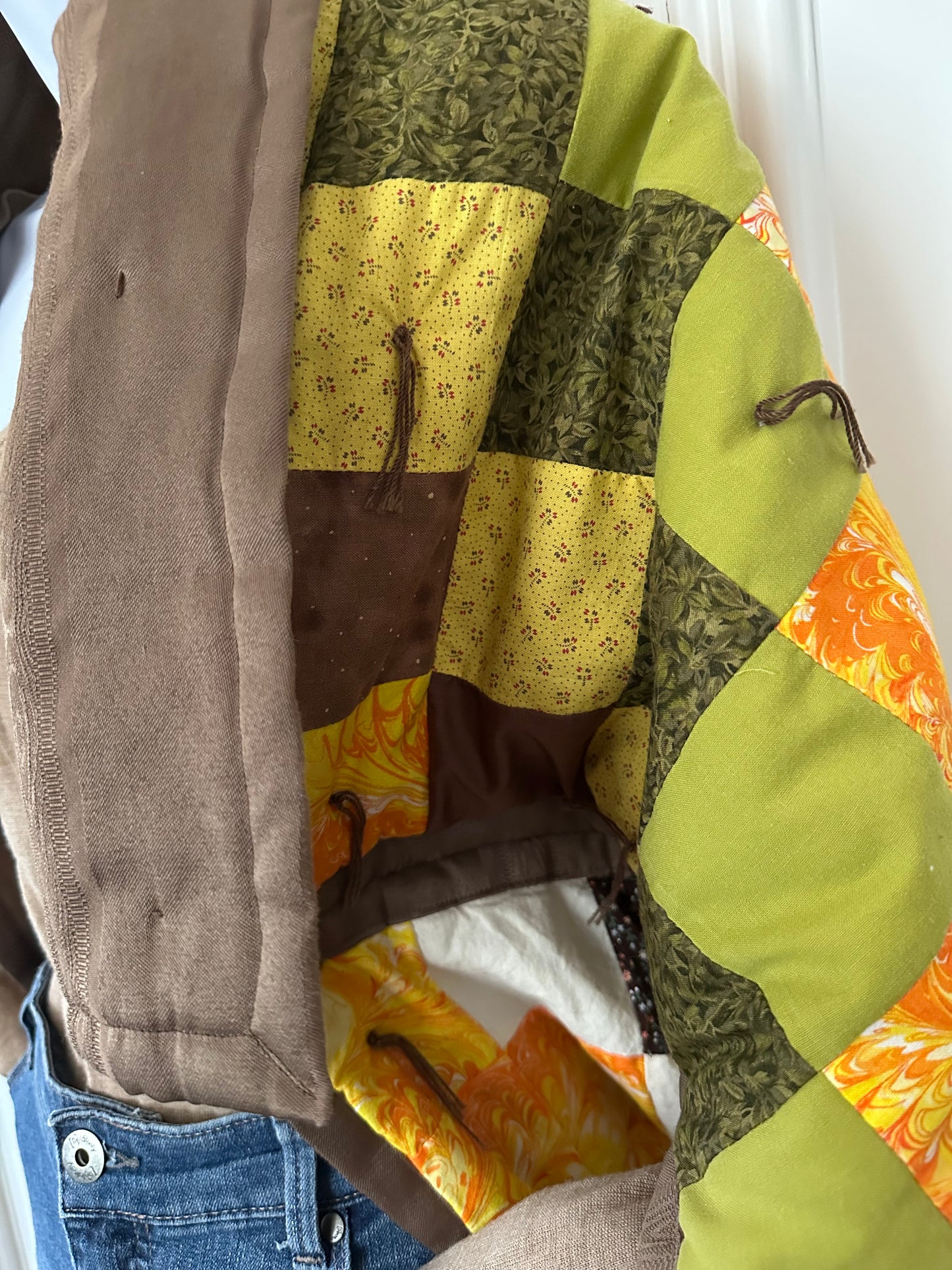 Upcycled Quilted Bomber Shrug