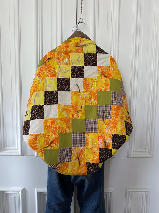 Upcycled Quilted Bomber Shrug