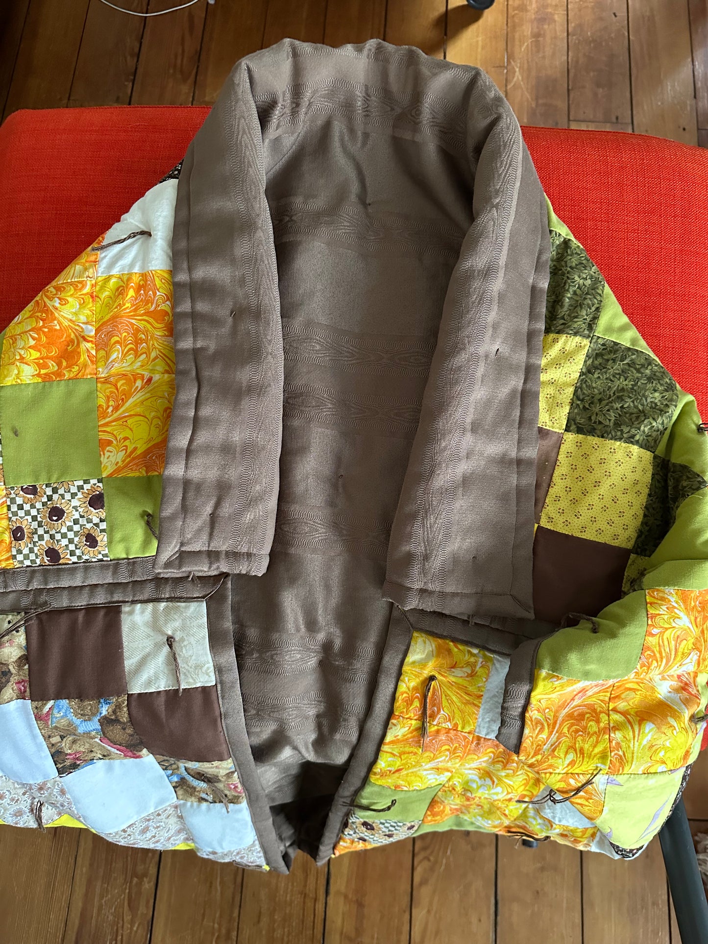 Upcycled Quilted Bomber Shrug