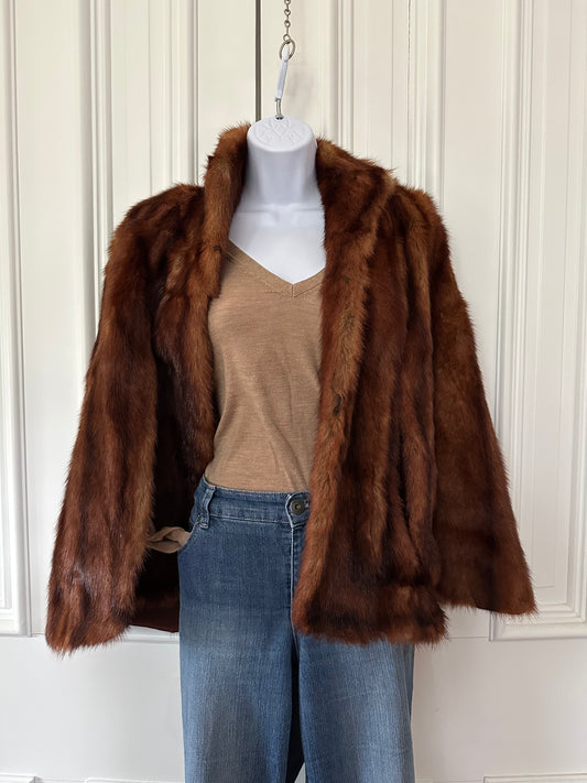 Vintage Mink (?) Capelet