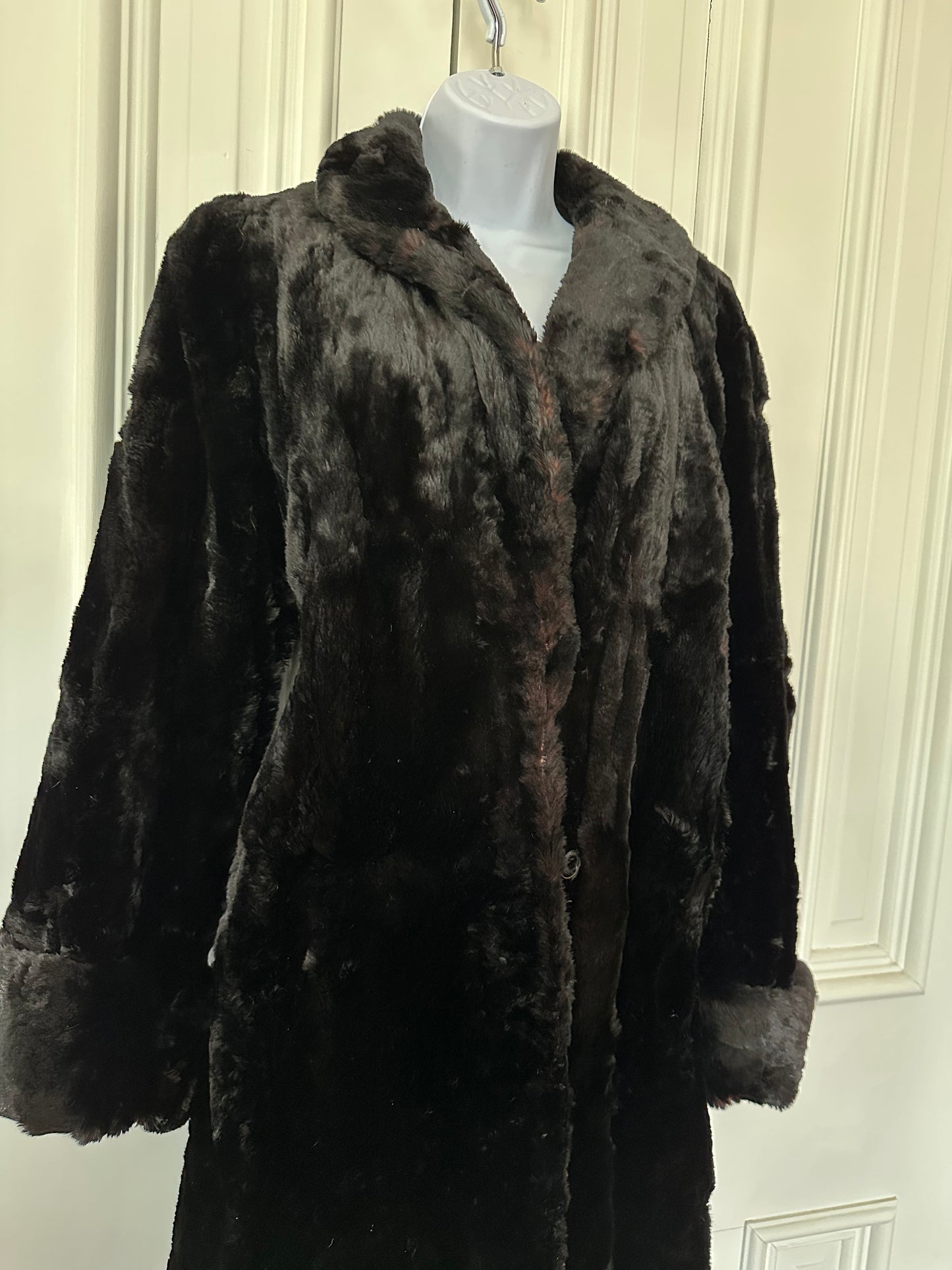 Vintage Long Rabbit Fur Coat