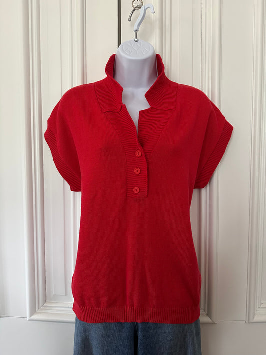 Red Rizzo Sweater Light Cotton