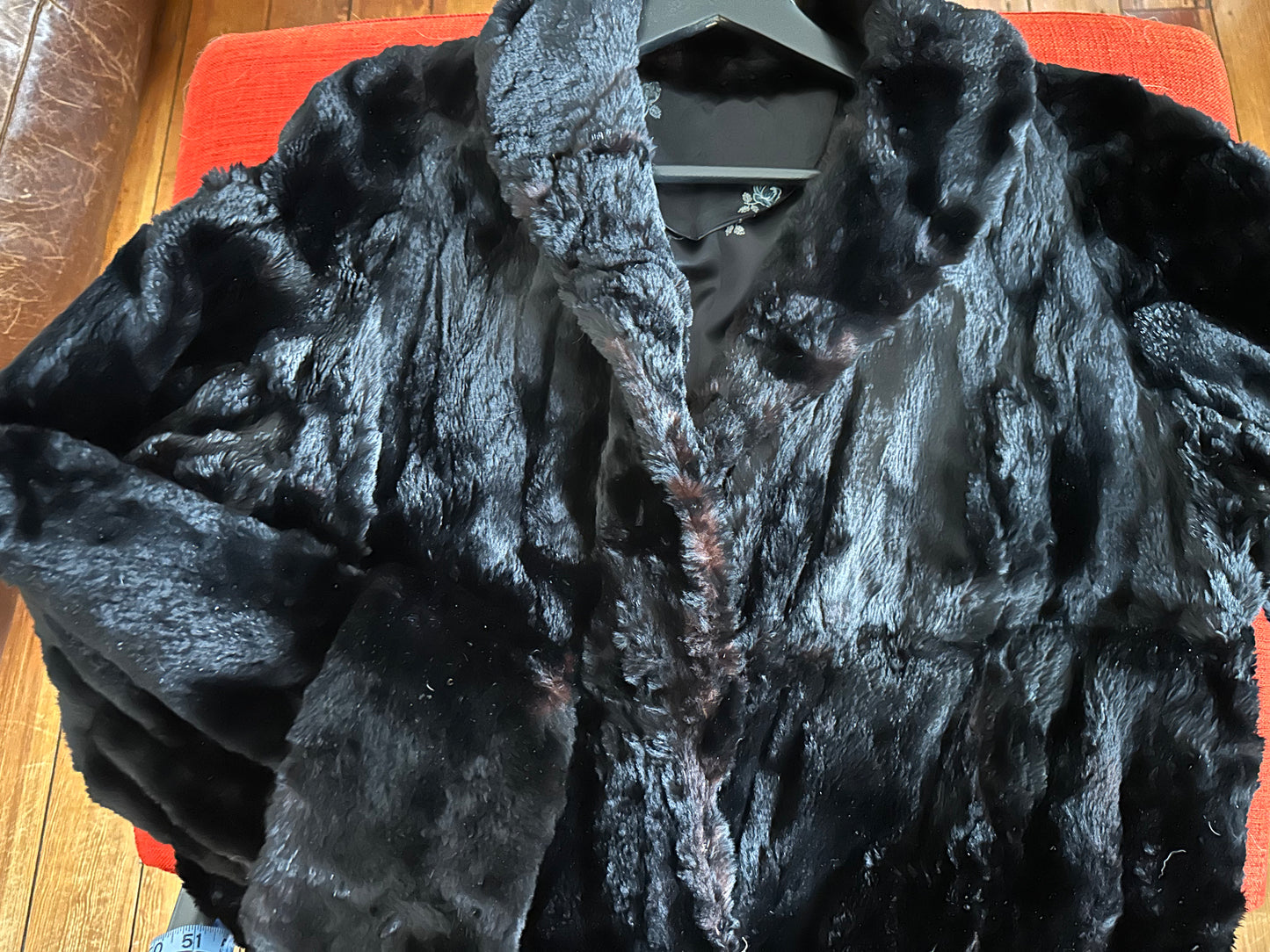Vintage Long Rabbit Fur Coat