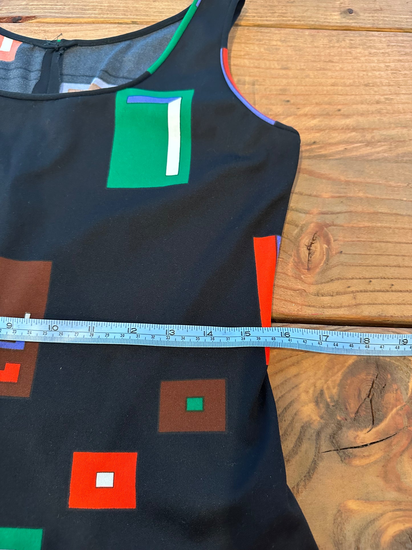 Vintage 70s Jonathan Logan Abstract Geometric Print 3-Piece Set - Blouse, Tank, and Maxi Skirt (M)