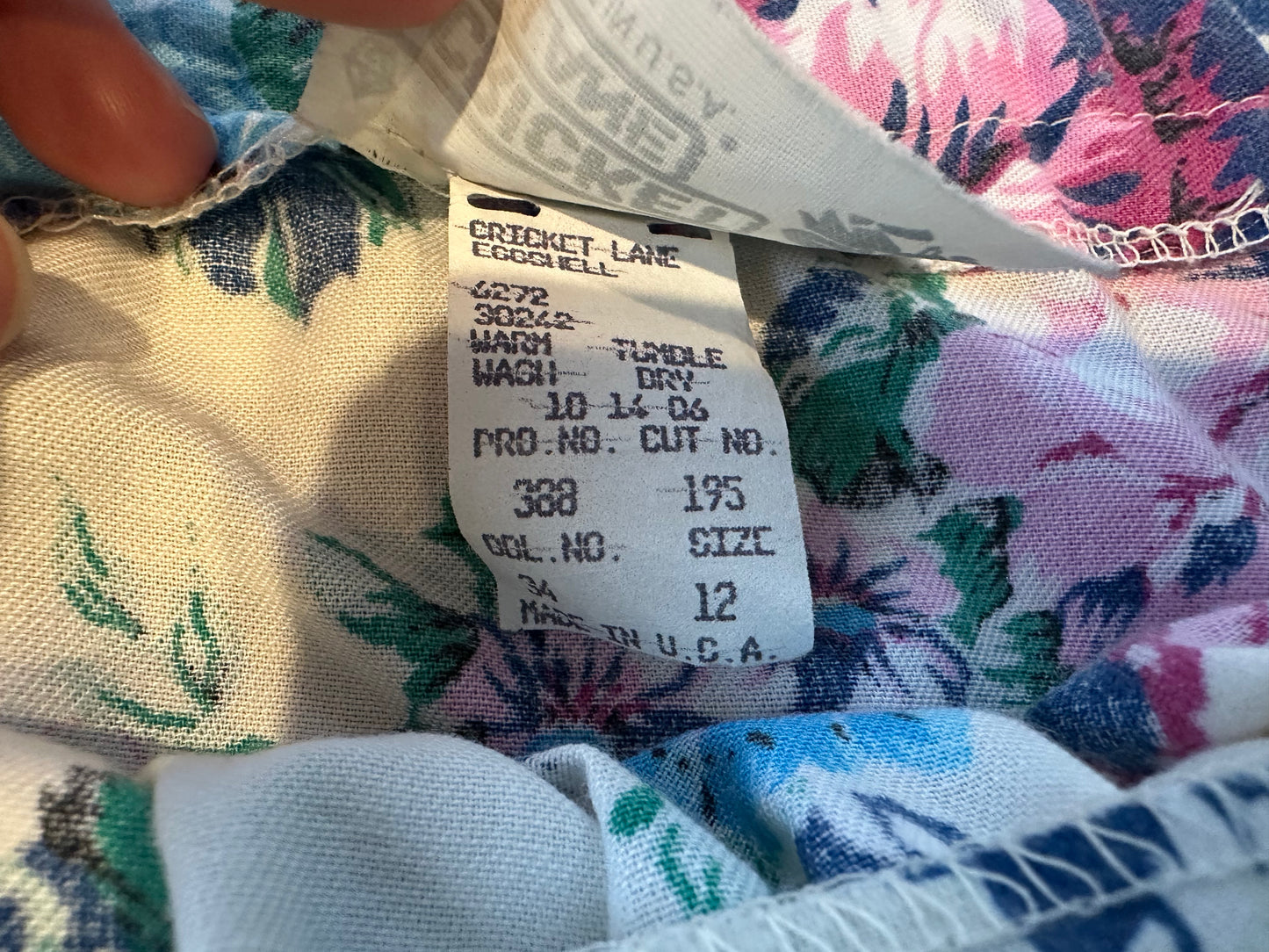 Vintage 80s Floral Midi Skirt - Made in USA